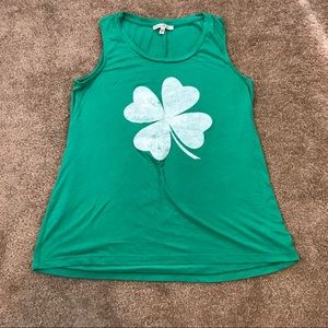Express green clover tank